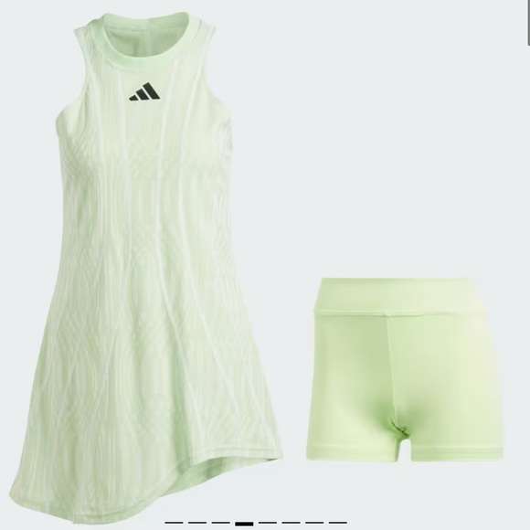 Adidas Tennis Dress - Airchill Pro Dress Semi Green - Picture 1 of 4